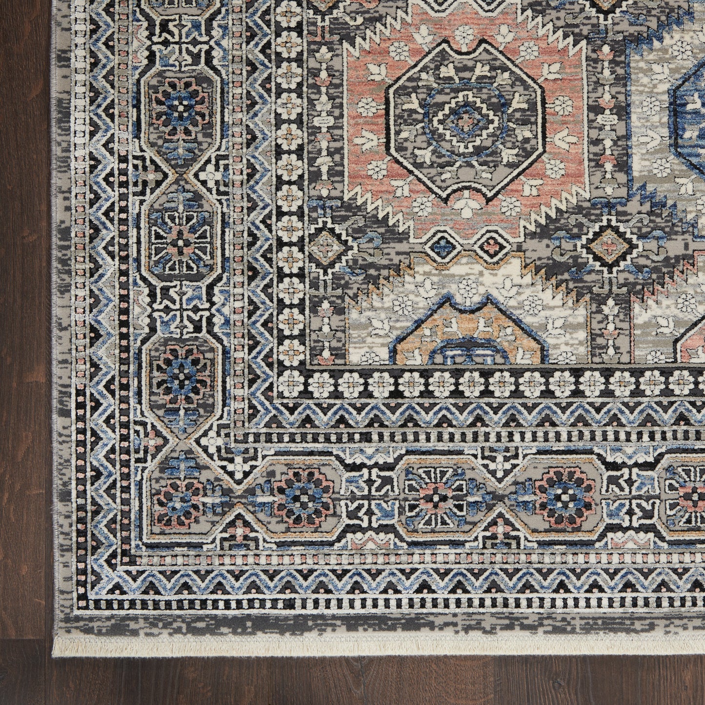 Nourison Home Starry Nights  Grey Navy  Traditional
