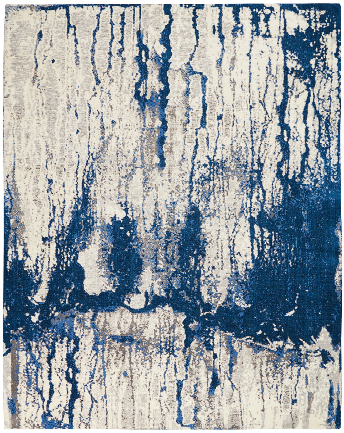 Nourison Home Twilight TWI29 Ivory Blue Contemporary Power-loomed Rug