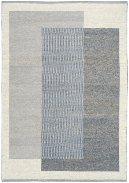 Nourison Home Copenhagen CPN02 Ivory Blue Contemporary Machine Woven Rug
