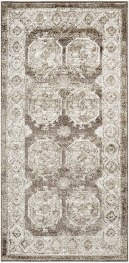 Nourison Home Dekor DEK01 Ivory Brown Traditional Machine Woven Rug