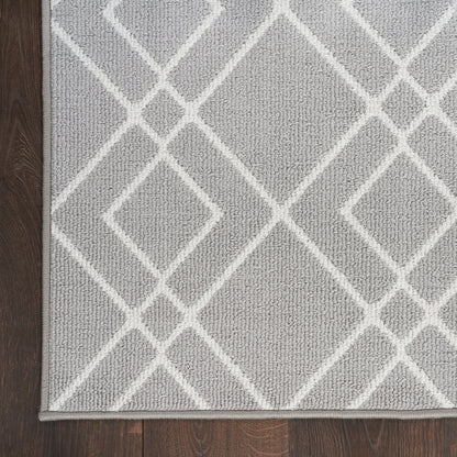 Nourison Home Modern Lines  Silver  Contemporary