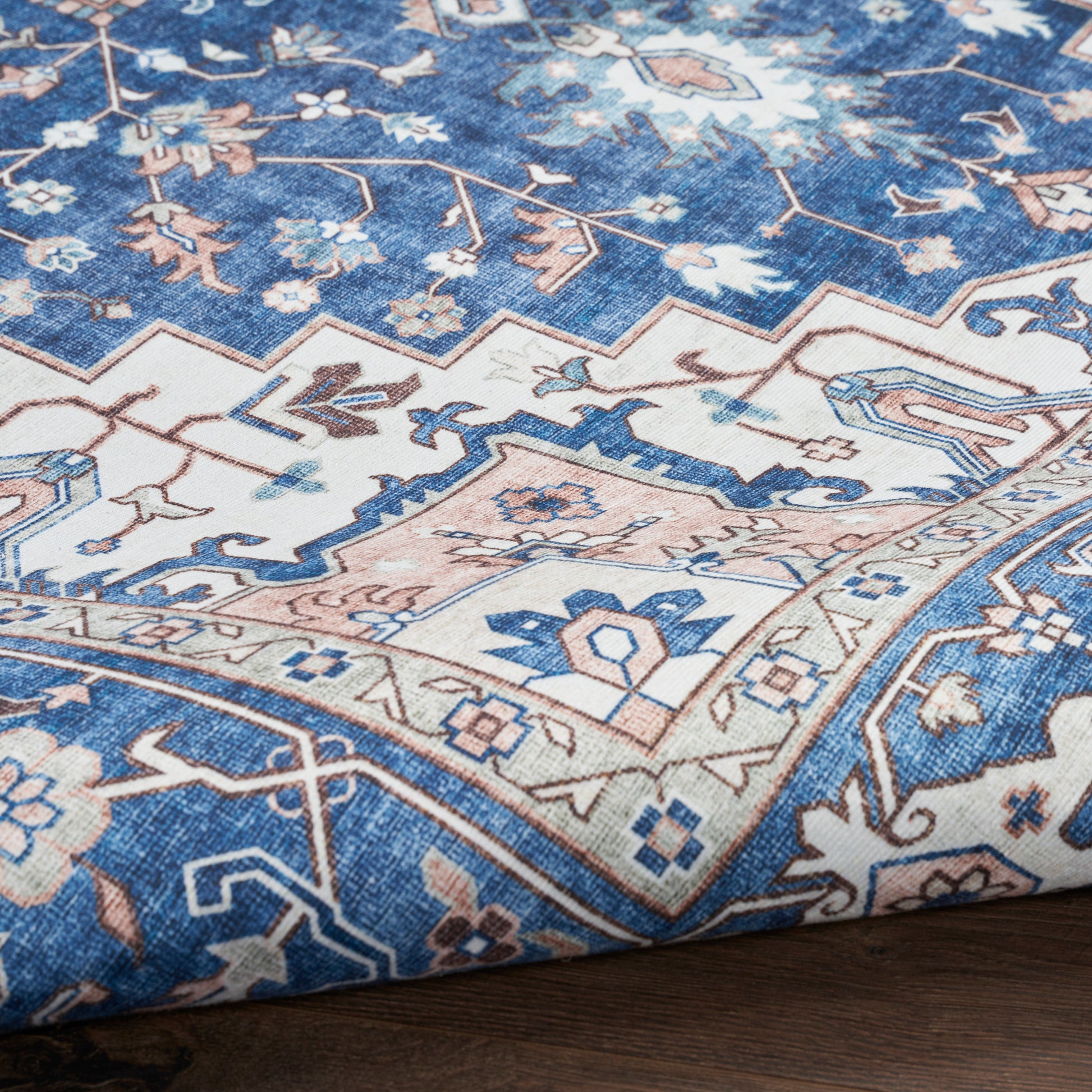 Nourison Home Fulton  Navy Ivory  Traditional