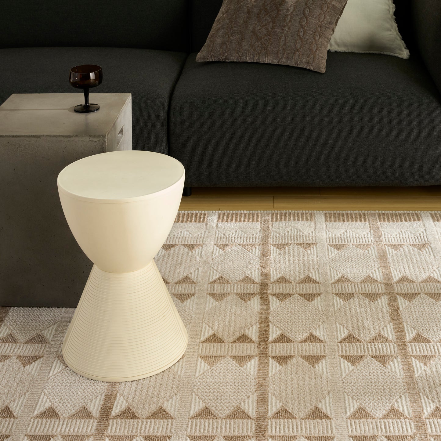 Nourison Home Nordic  Taupe  Contemporary