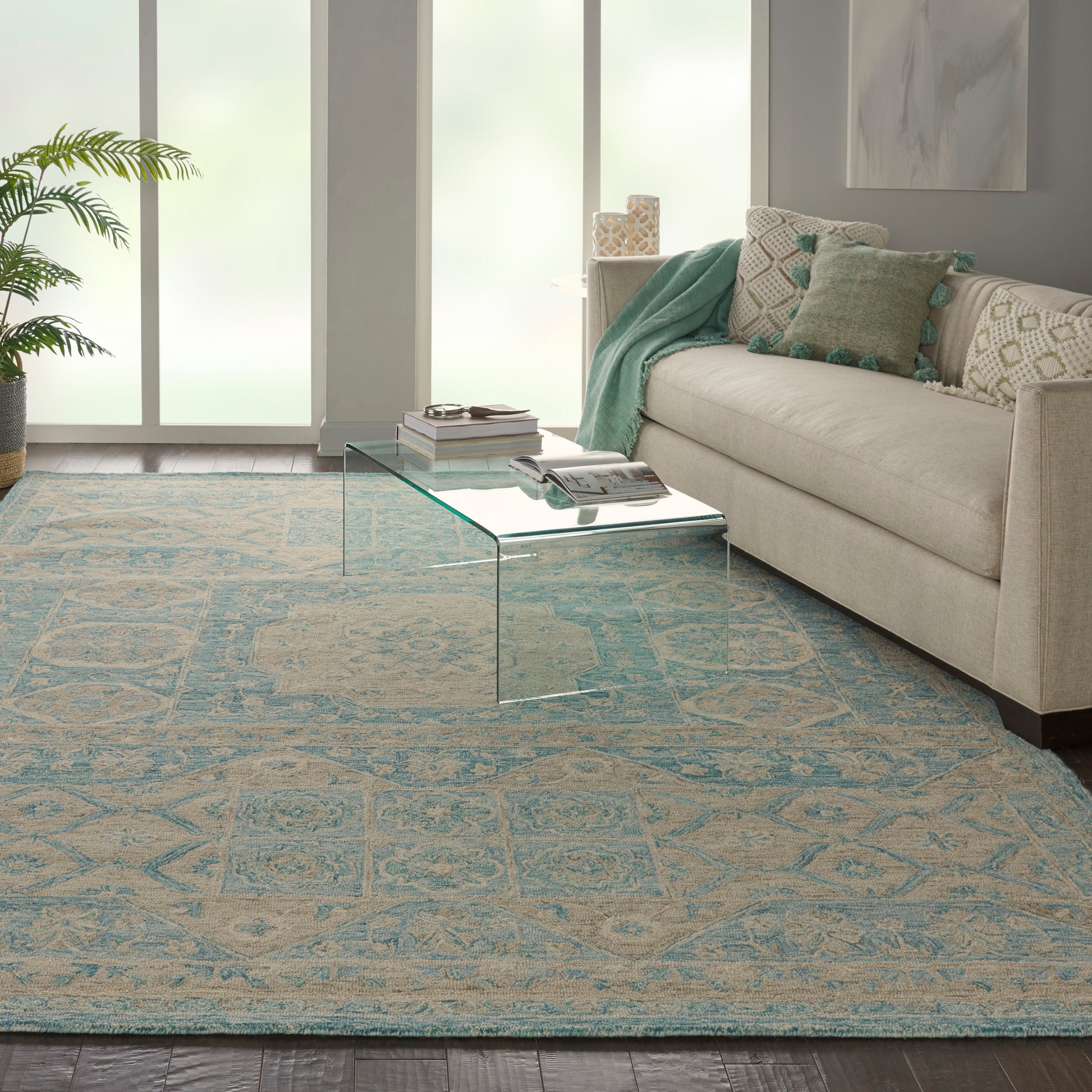 Nourison Home Azura  Ocean  Transitional