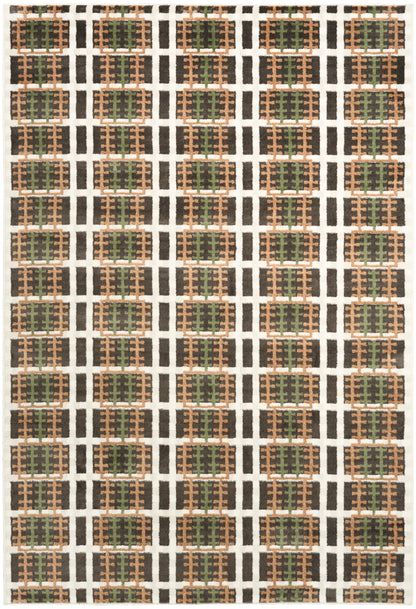 Nourison Home Nordic NRC08 Charcoal Multicolor Contemporary Power-loomed Rug