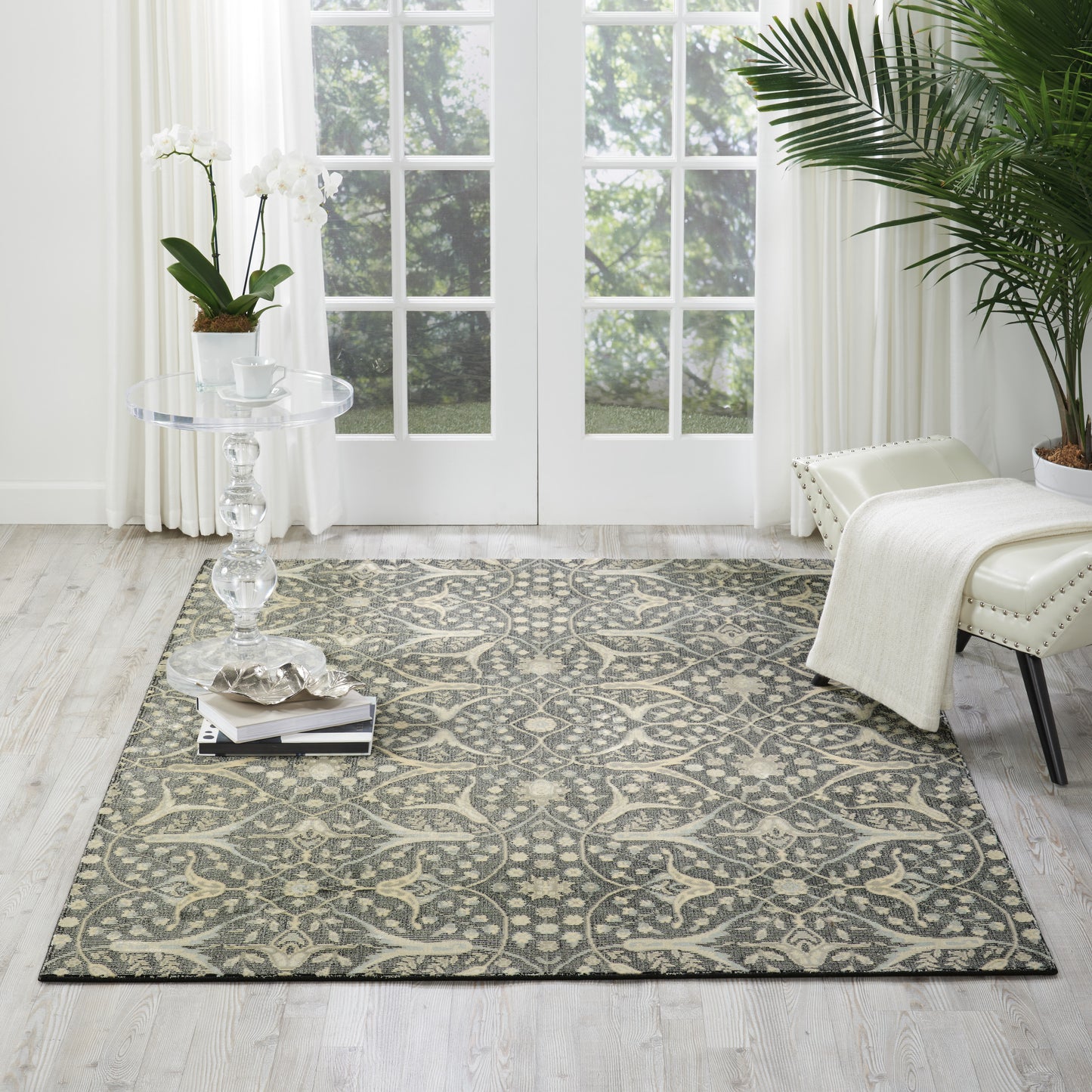 Nourison Home Luminance  Graphite  Transitional