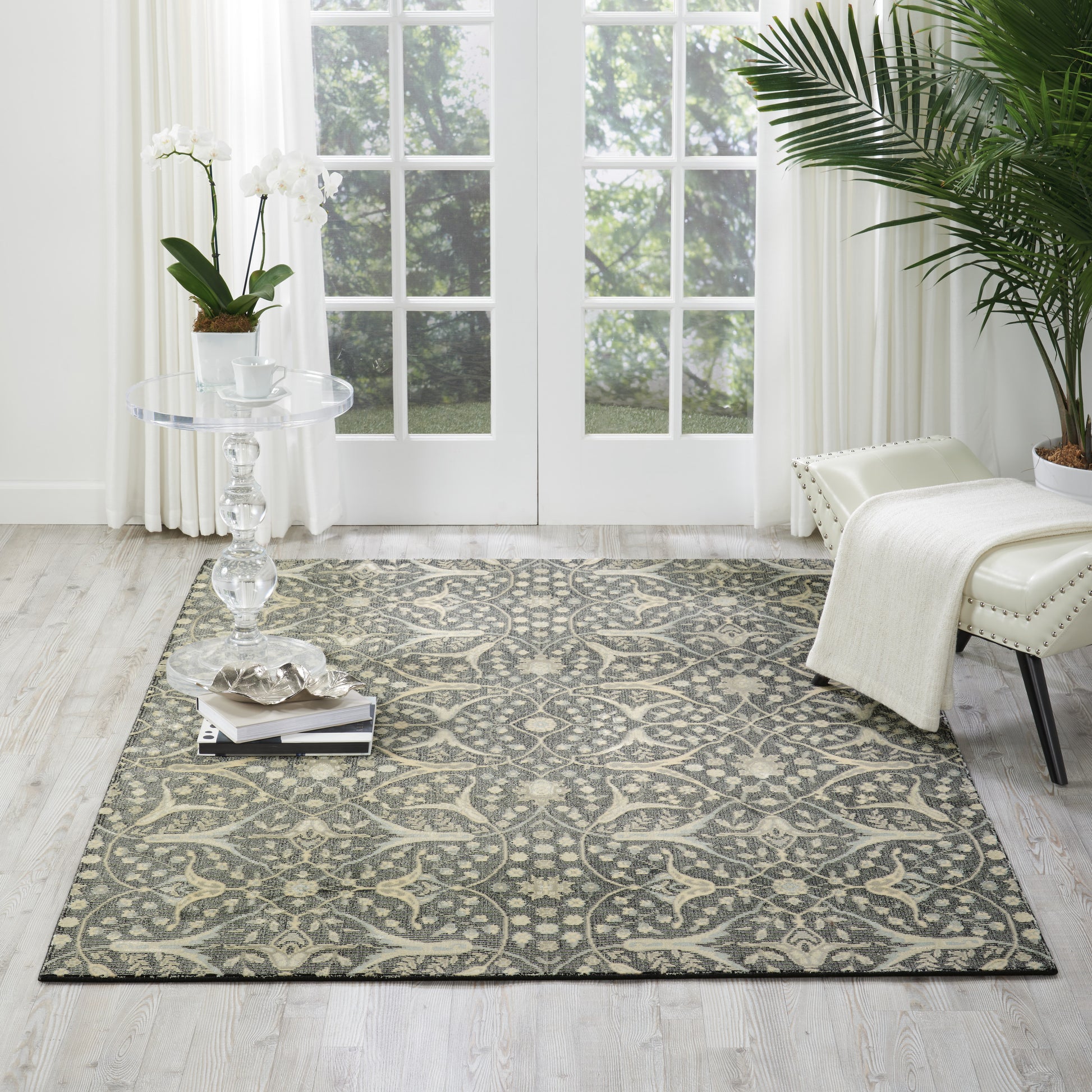 Nourison Home Luminance  Graphite  Transitional