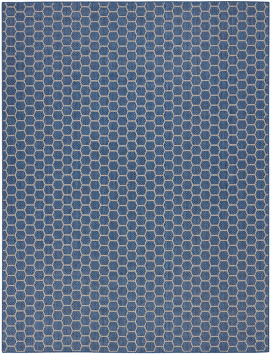 Nourison Home Twist Reversible  Blue  Contemporary