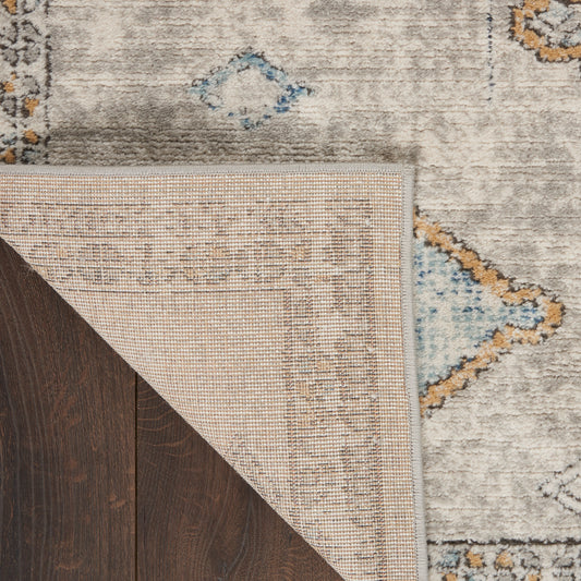 Nourison Home Quarry  Ivory Grey Blue  Contemporary