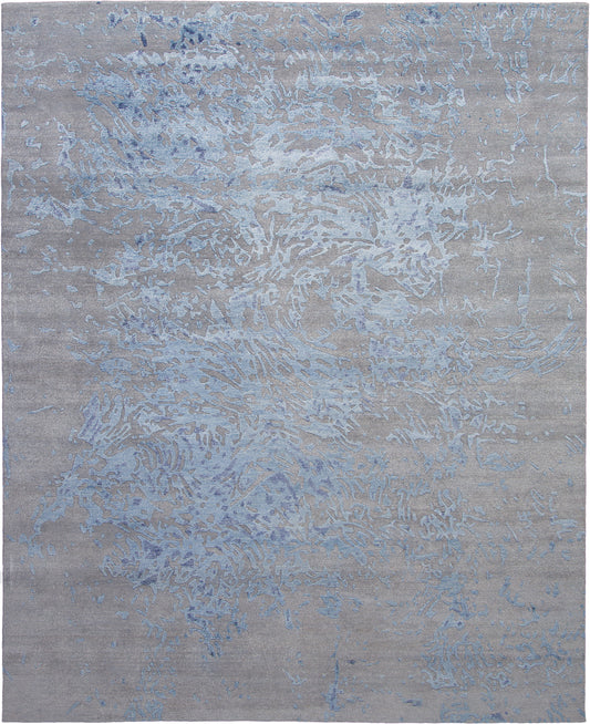 Nourison Home Silk Shadows  Grey Blue  Contemporary