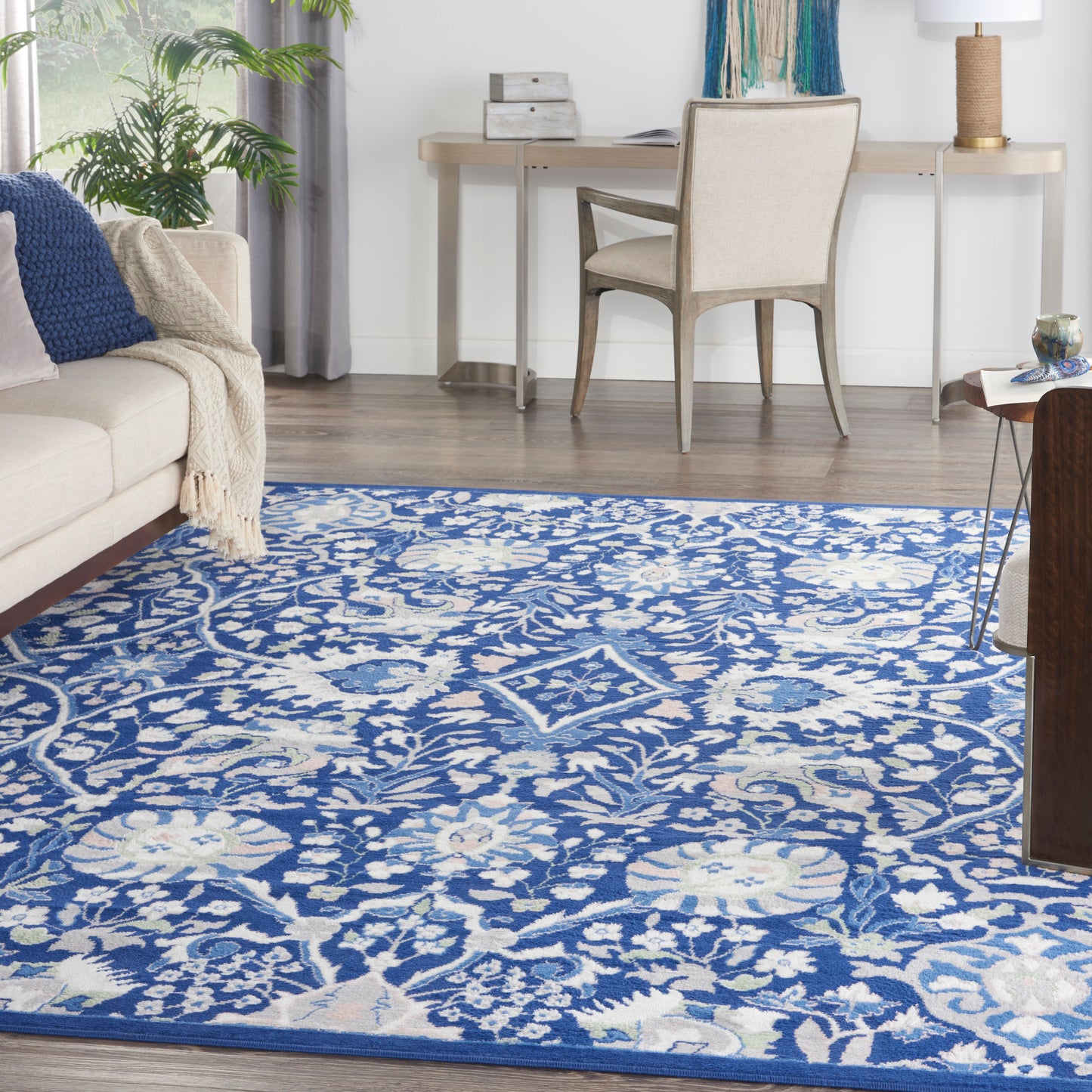 Nourison Home Whimsicle  Navy Multicolor  Traditional