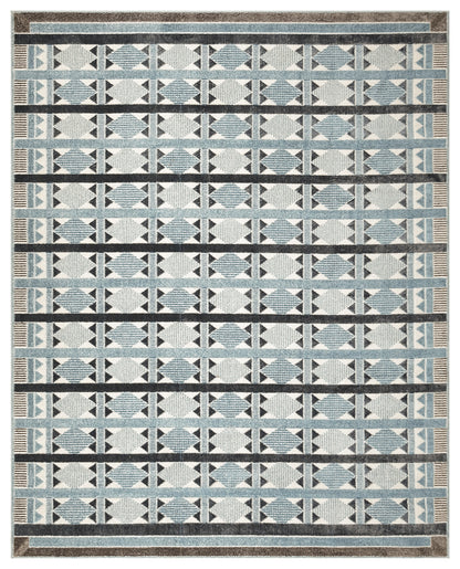 Nourison Home Nordic  Blue  Contemporary