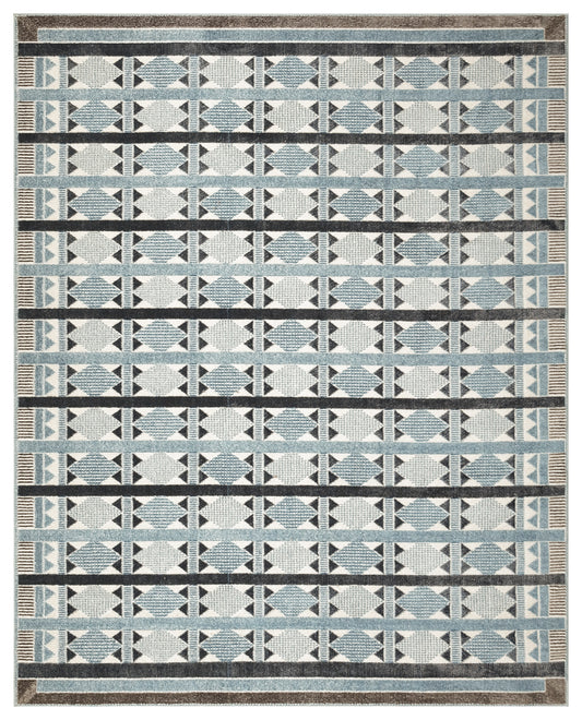 Nourison Home Nordic  Blue  Contemporary