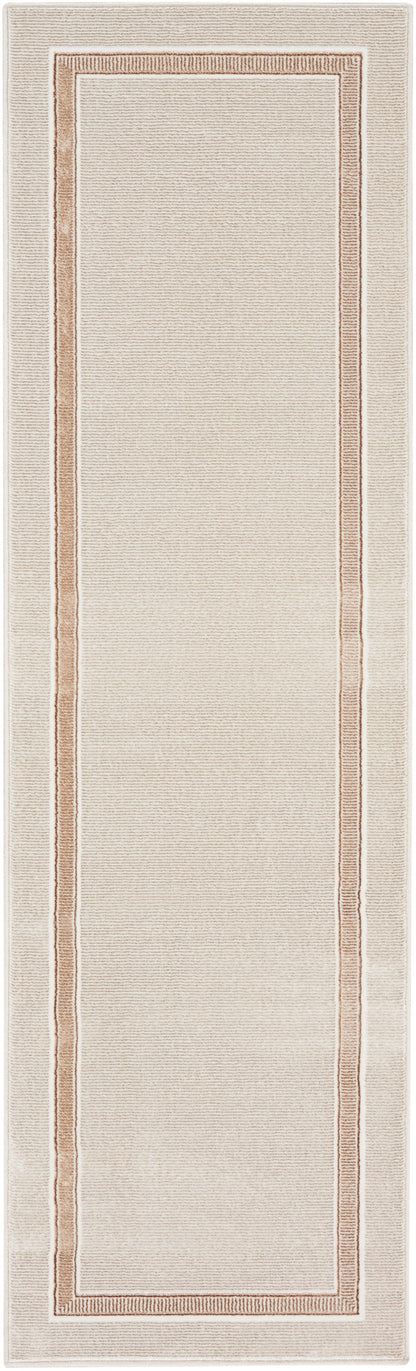 Nourison Home Glitz GLZ08 Ivory Cream Contemporary Power-loomed Rug