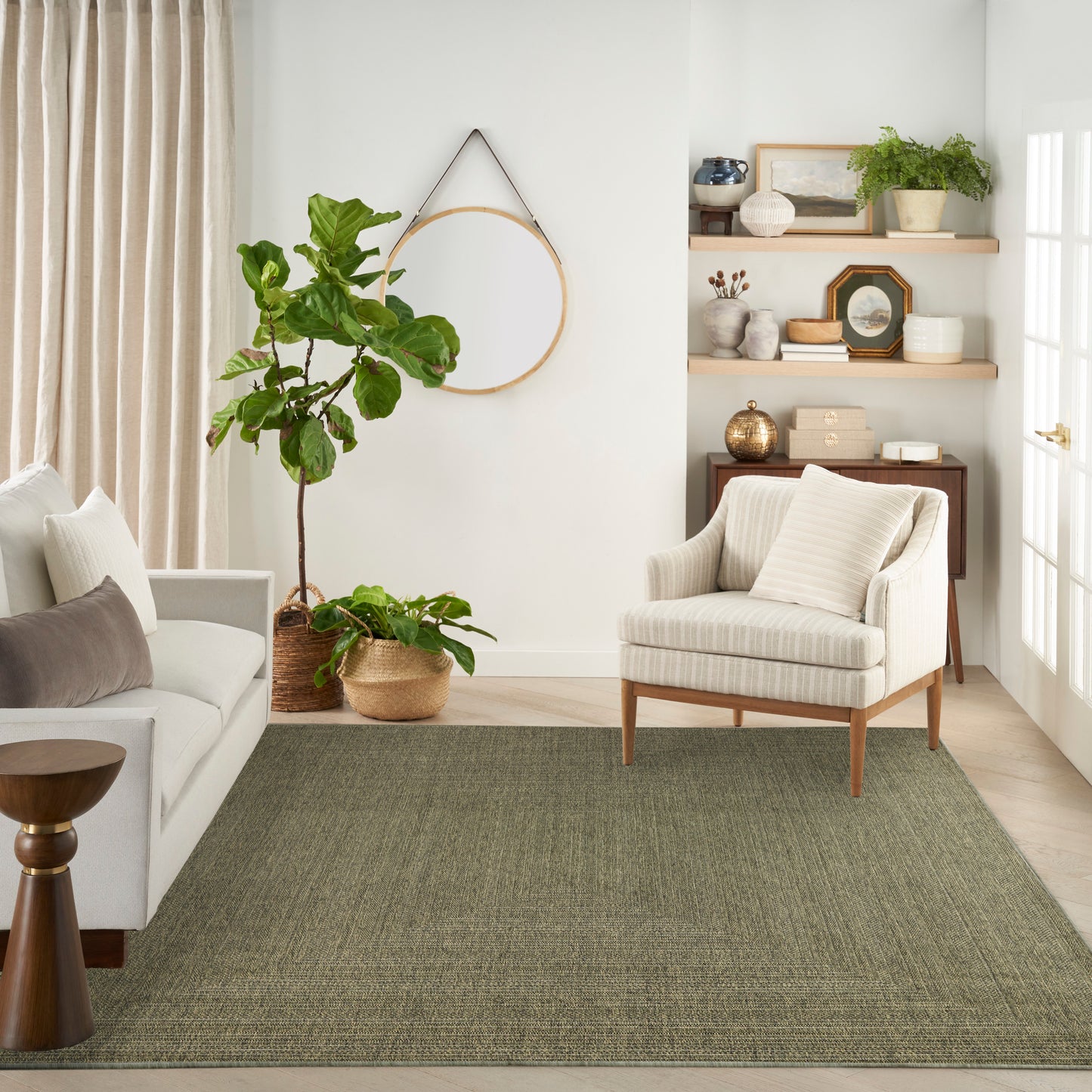 Nourison Home Tulum  Olive  Contemporary