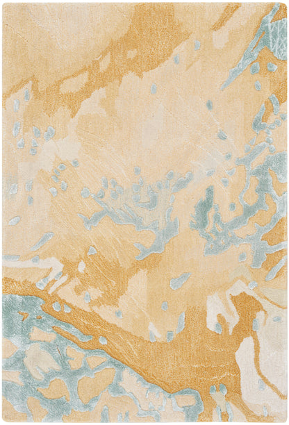 Nourison Home Prismatic PRS36 Sand Blue Contemporary Hand Tufted Rug