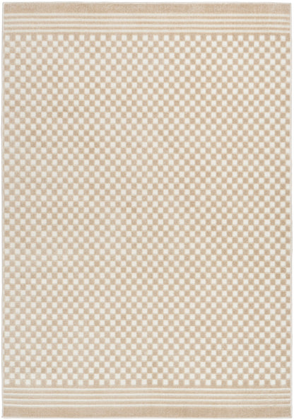 Nourison Home Care Free CAF02 Beige Contemporary Loom-woven Rug