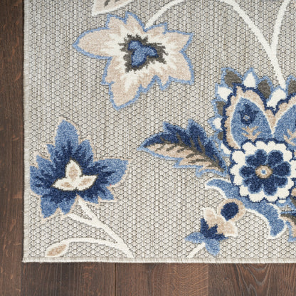 Nourison Home Aloha  Blue Grey  Contemporary