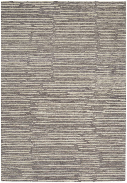 Calvin Klein CK010 Linear LNR01 Grey Contemporary Hand Tufted Rug