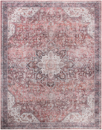 Nourison Home Nourison Washables NWB15 Red Traditional Power-loomed Rug