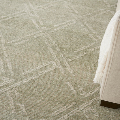 Nourison Home Venosa  Green Ivory  Contemporary