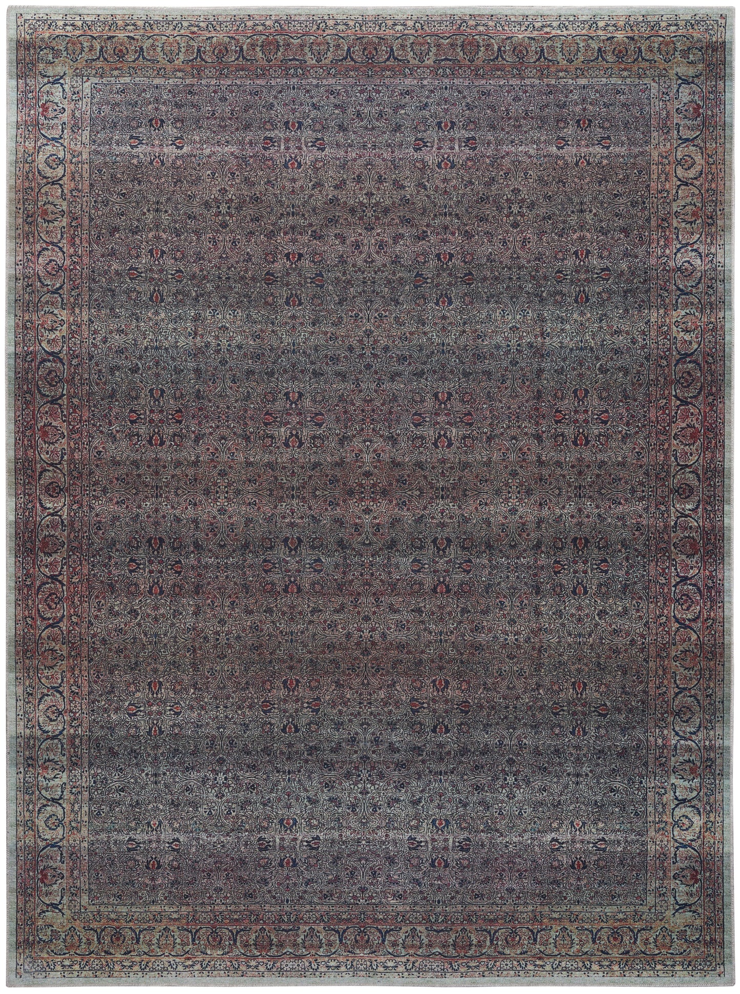 Nourison Home Grand Washables GRW04 Emerald Traditional Power-loomed Rug
