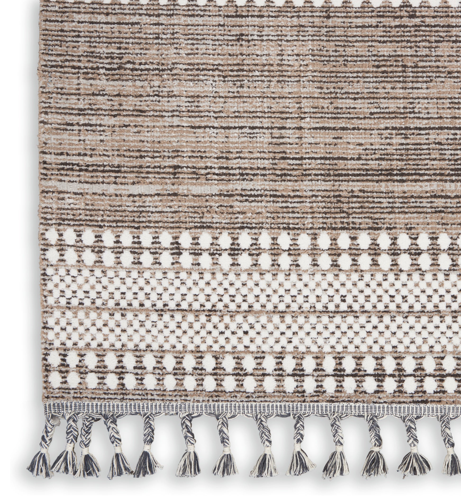 Nourison Home Asilah  Mocha Ivory  Contemporary