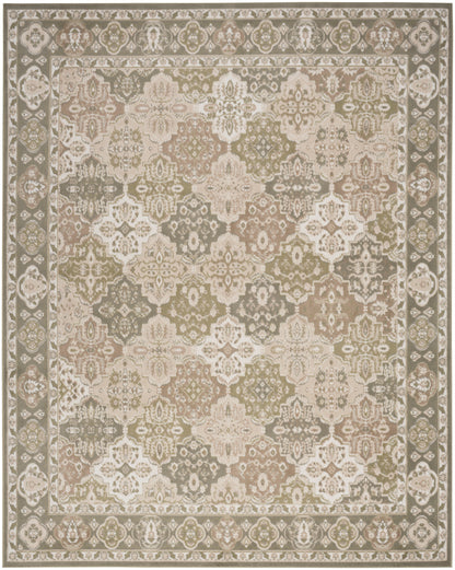 Nourison Home Grafix GRF31 Green Traditional Power-loomed Rug