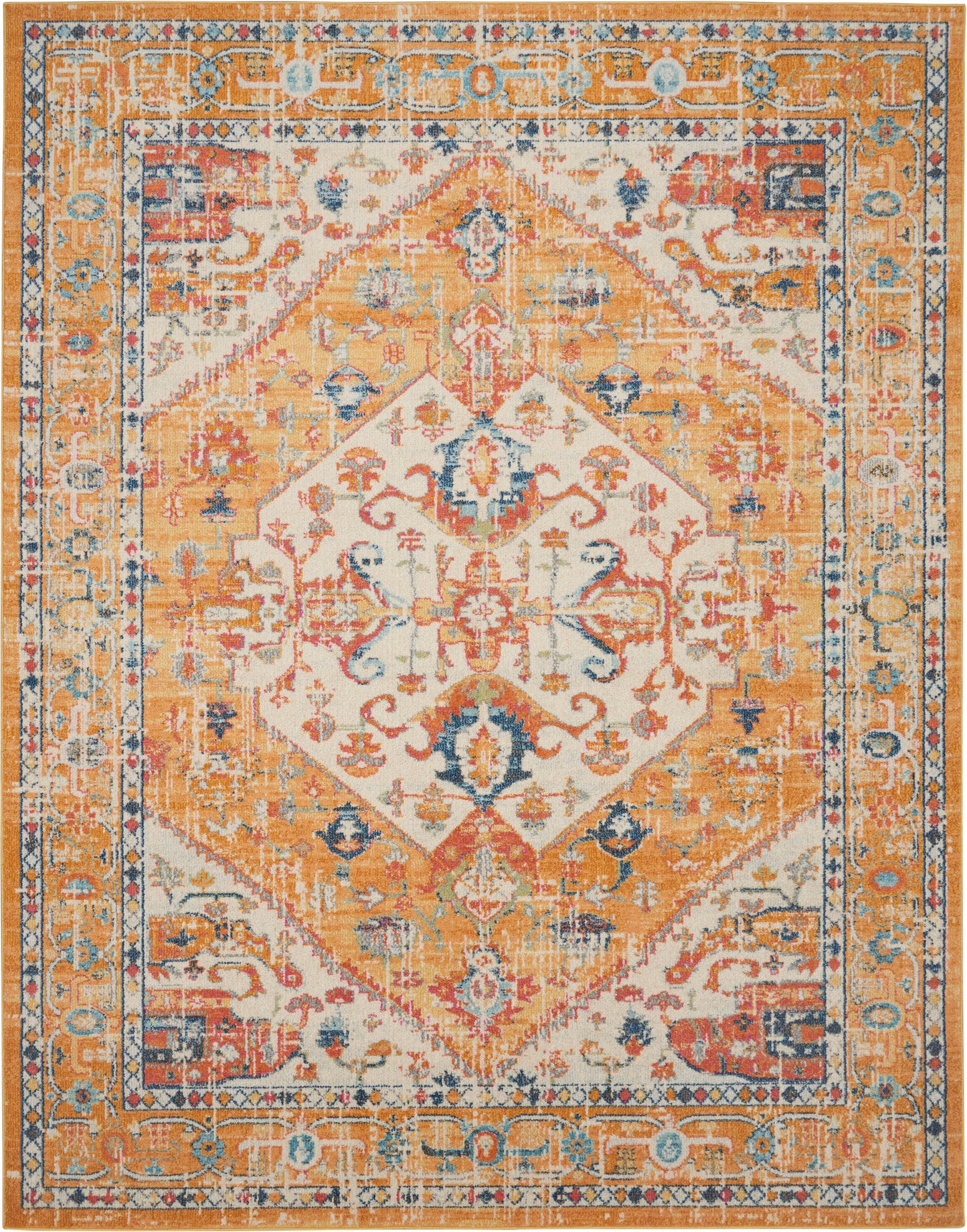 Nourison Home Passion PSN23 Ivory Yellow Transitional Power-loomed Rugs