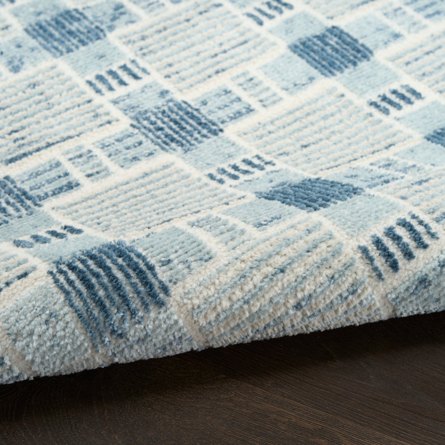 Nourison Home Nordic  Blue  Contemporary