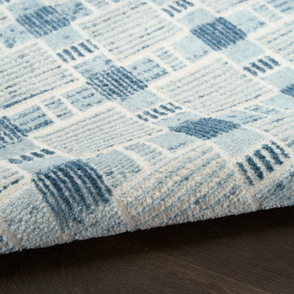 Nourison Home Nordic  Blue  Contemporary