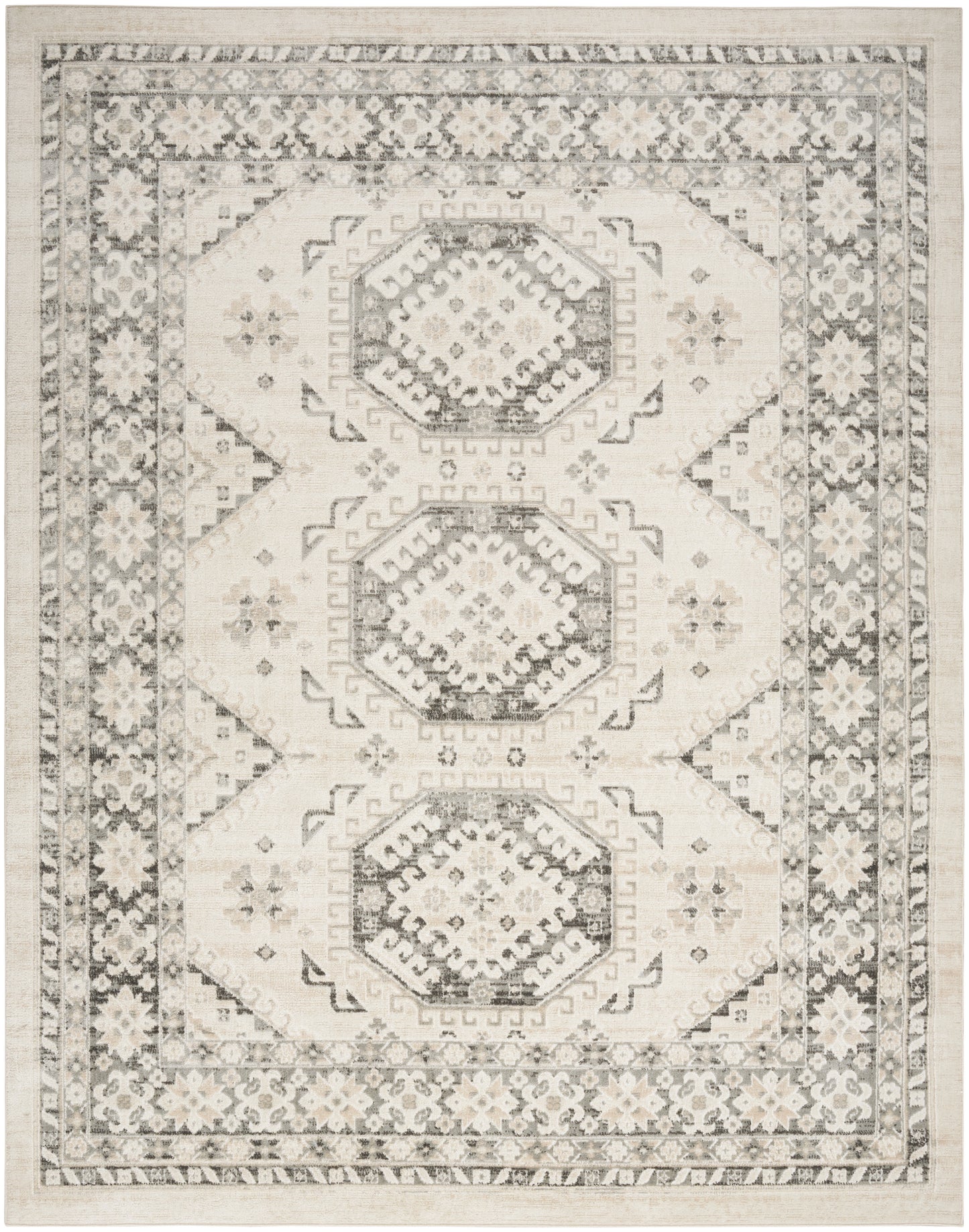 Nourison Home Serenity Home  Ivory Grey  Traditional