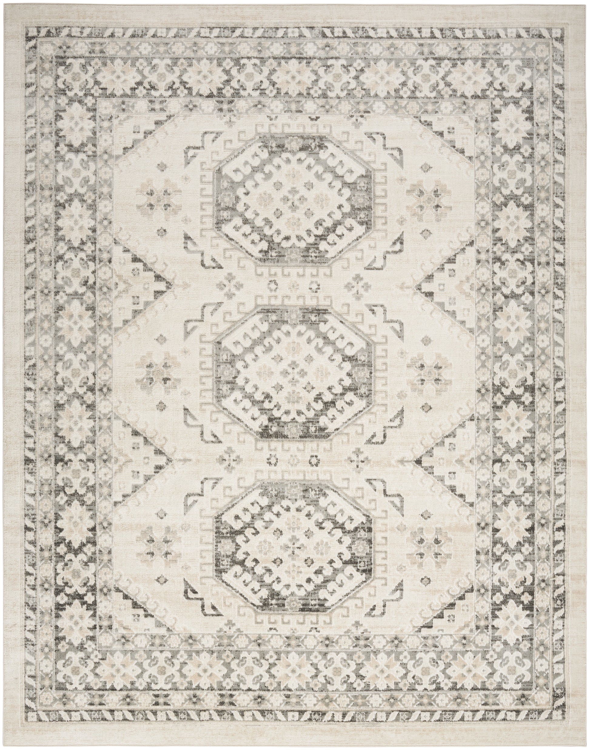 Nourison Home Serenity Home  Ivory Grey  Traditional