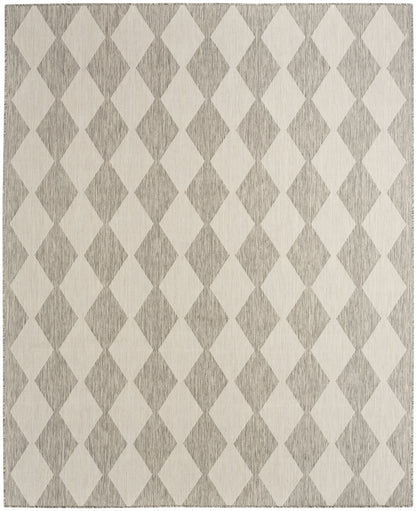 Nourison Home Positano POS04 Light Grey Contemporary Power-loomed Rug
