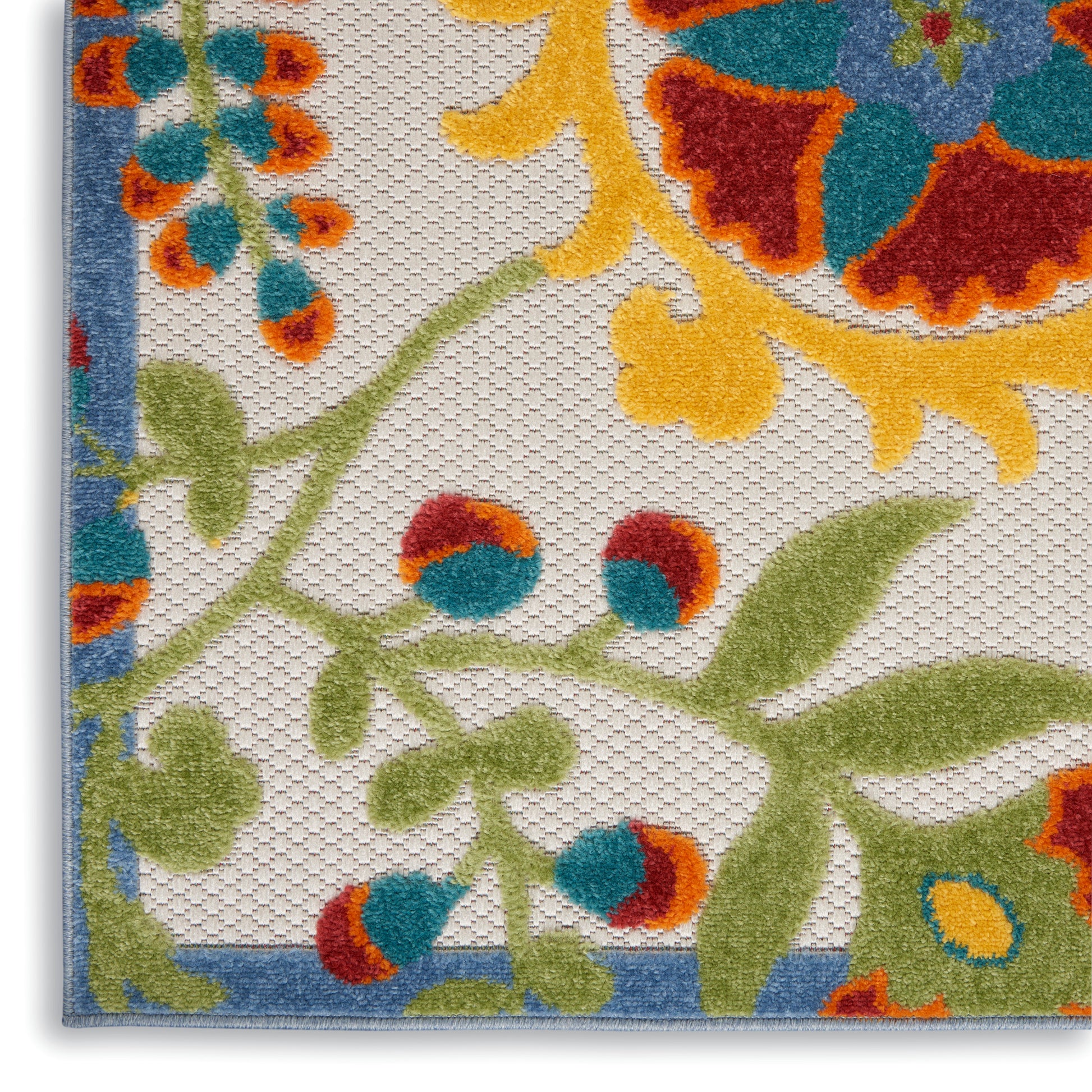 Nourison Home Aloha  Ivory Multicolor  Contemporary