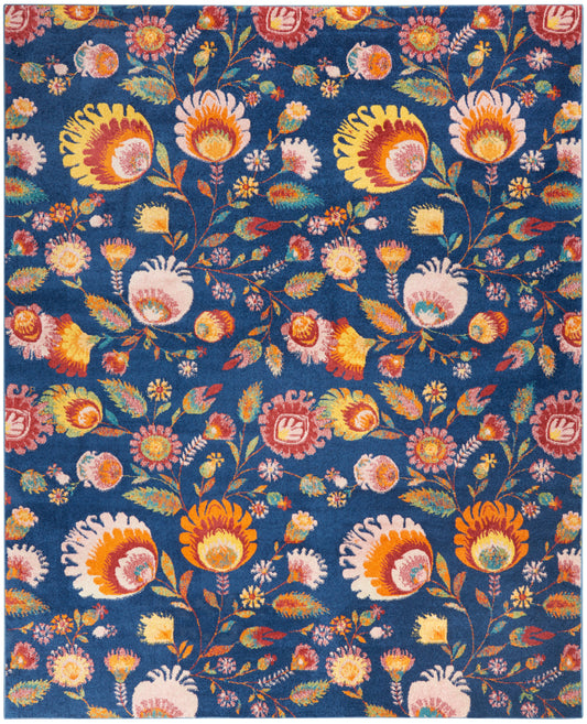 Nourison Home Allur  Navy Multicolor  Contemporary