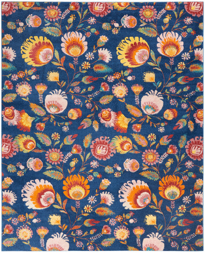 Nourison Home Allur  Navy Multicolor  Contemporary