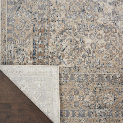 Nourison Home Malta  Ivory Blue  Traditional
