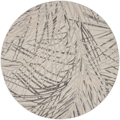 Nourison Home Rustic Textures RUS17 Ivory Grey Contemporary Power-loomed Rugs