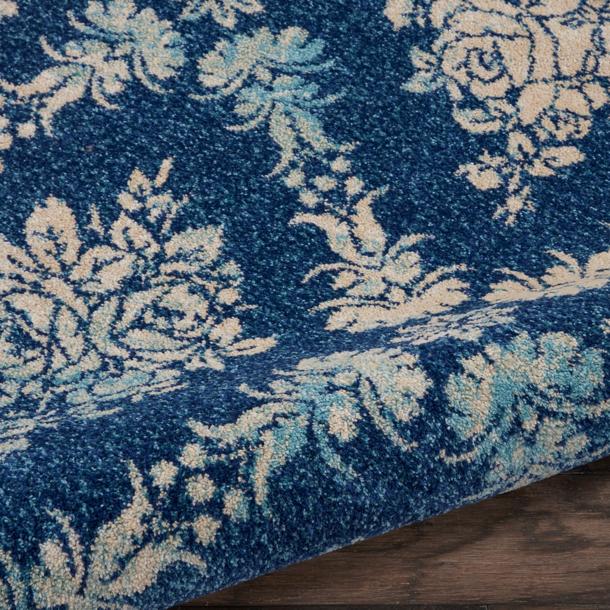 Nourison Home Tranquil  Navy Light Blue  Transitional