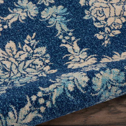 Nourison Home Tranquil  Navy Light Blue  Transitional