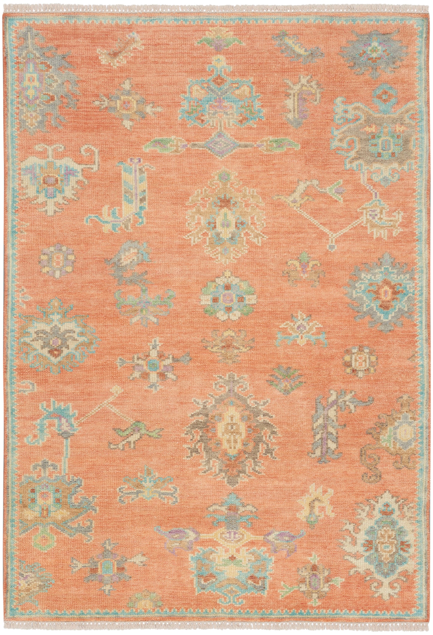 Nourison Home Odessa ODS04 Brick Multicolor Traditional Knotted Rug
