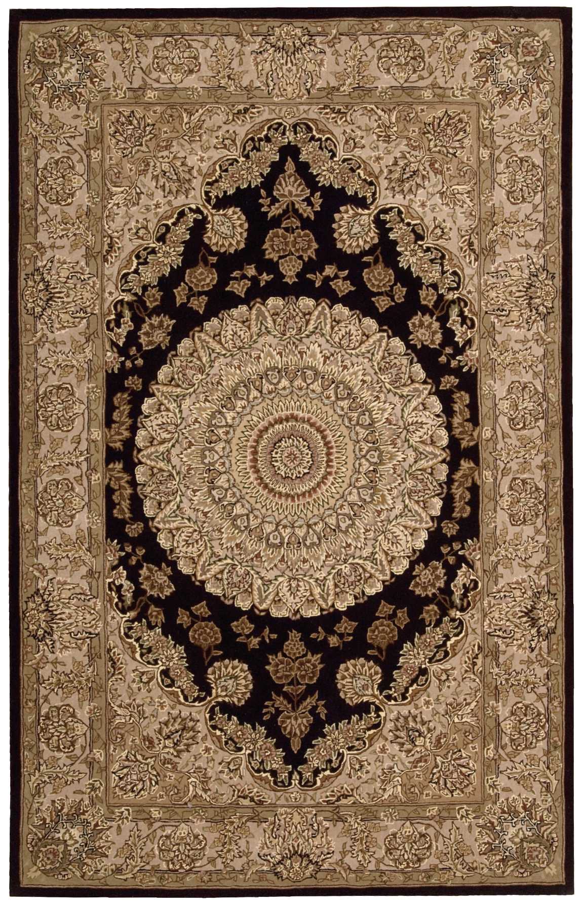 Nourison Home Nourison 2000 2233 Black Traditional Tufted Rug