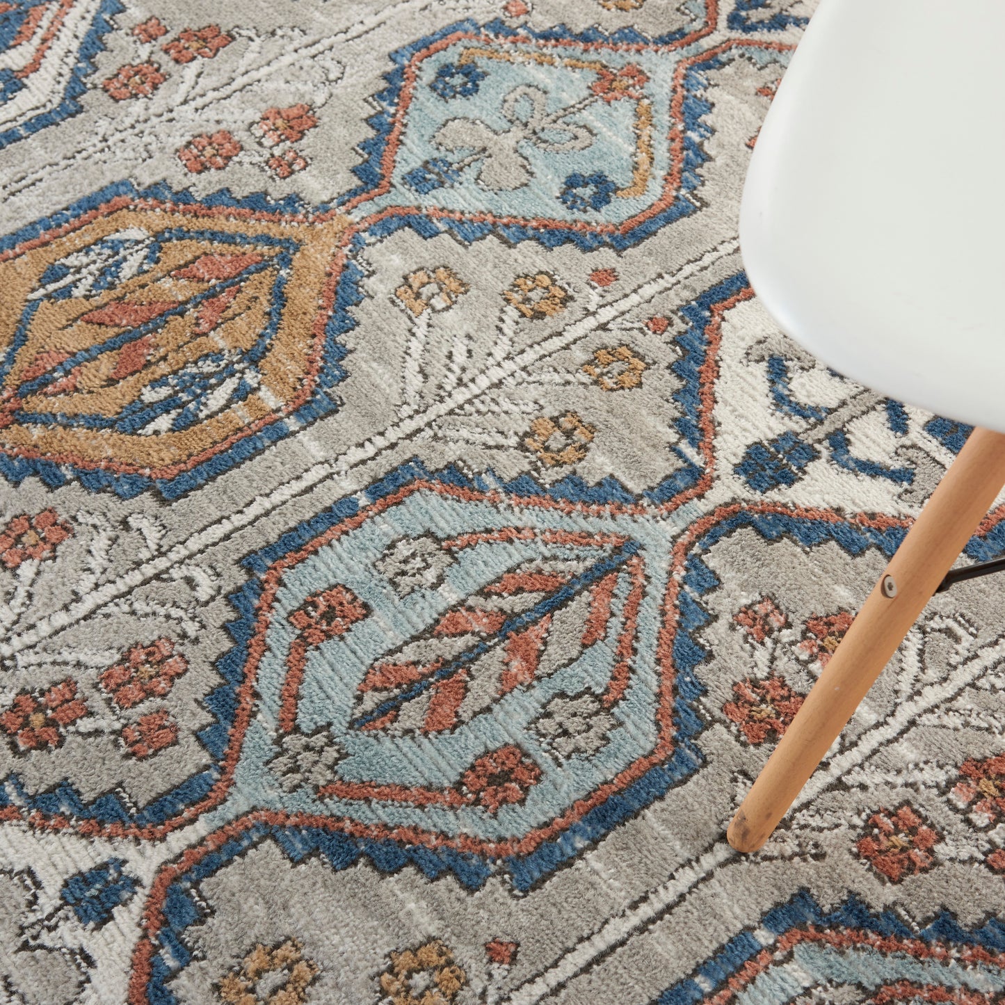 Nourison Home Quarry  Grey Multicolor  Contemporary