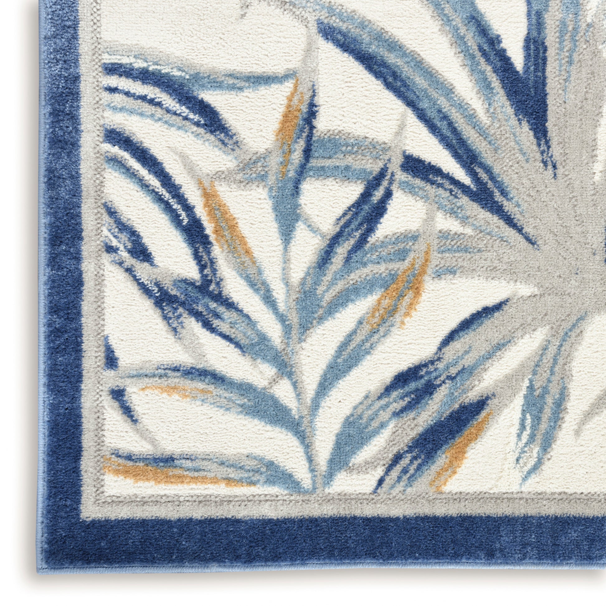 Nourison Home Seaside  Ivory Blue  Contemporary