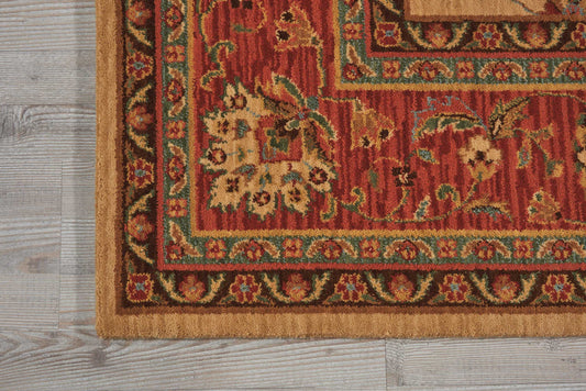 Nourison Home Living Treasures  Ivory Red  Traditional