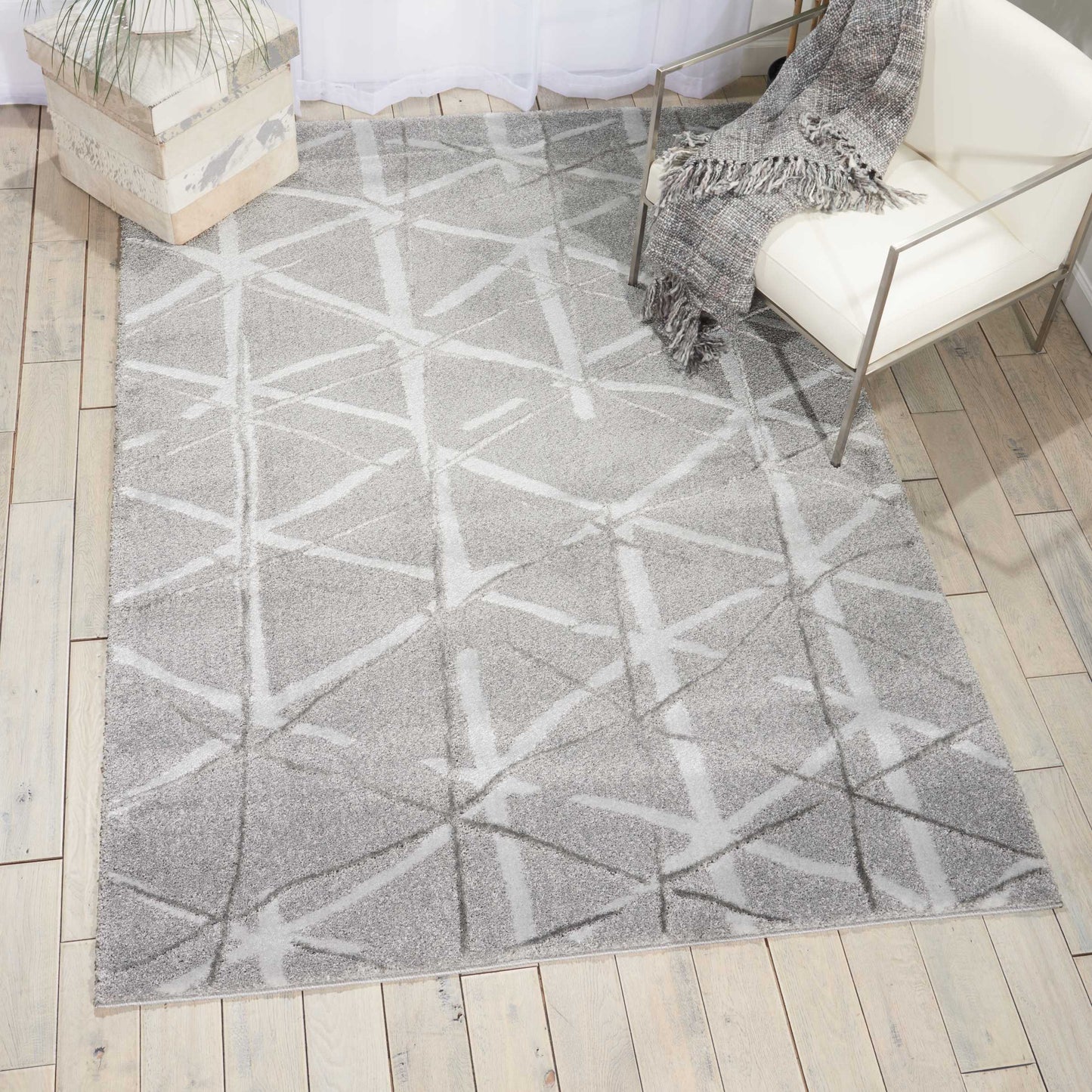 Nourison Home Ingenue  Silver  Contemporary