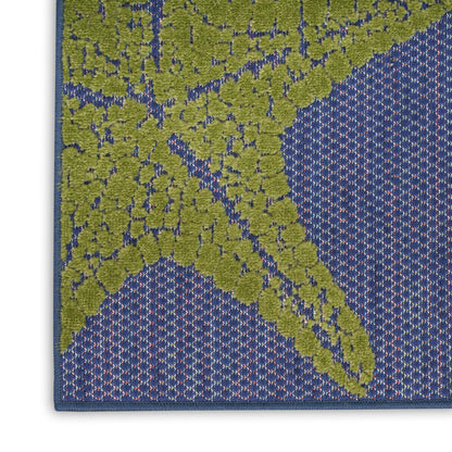 Nourison Home Aloha  Blue Multicolor  Contemporary