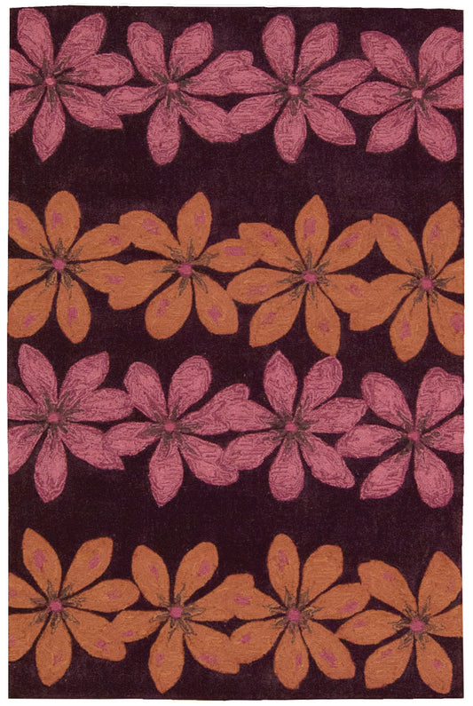 Nourison Home Contour  Plum  Contemporary
