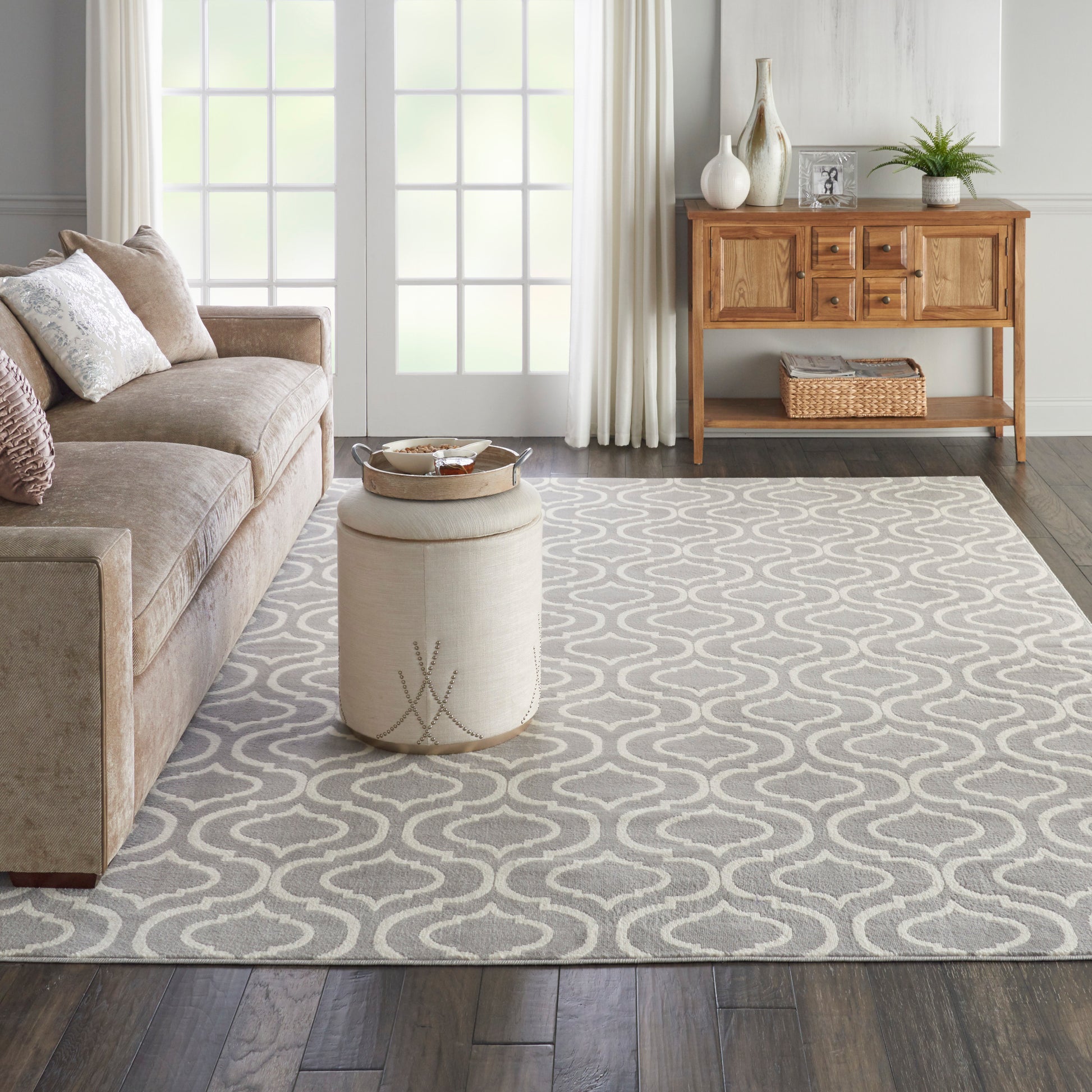 Nourison Home Jubilant  Grey  Transitional